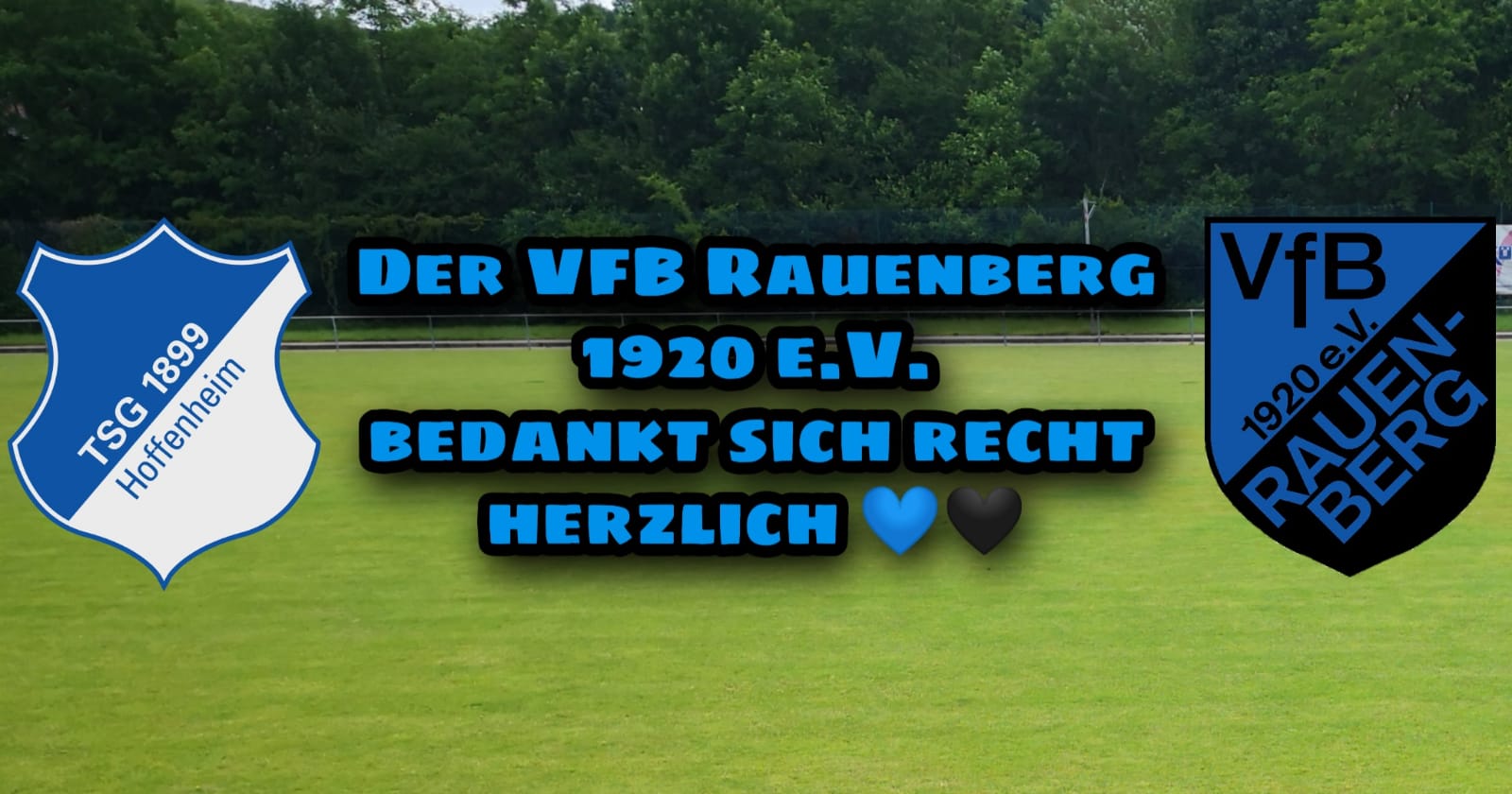VFB Raueneheim bedankt sich bei der TSG Hoffenheim